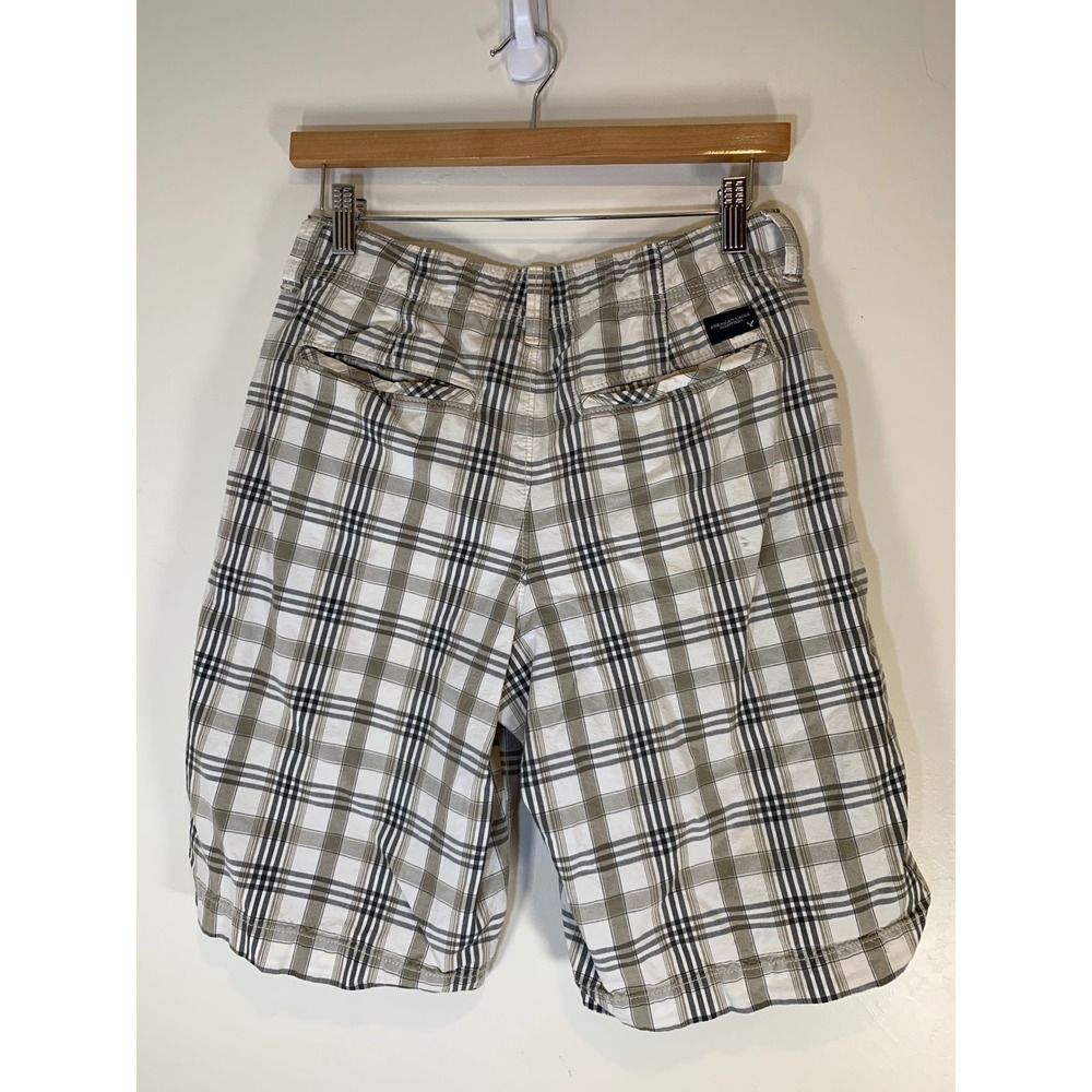 Vintage Y2K American Eagle Outfitters Plaid Shorts 26 Cotton Preppy Skater Mens - Picture 2 of 6